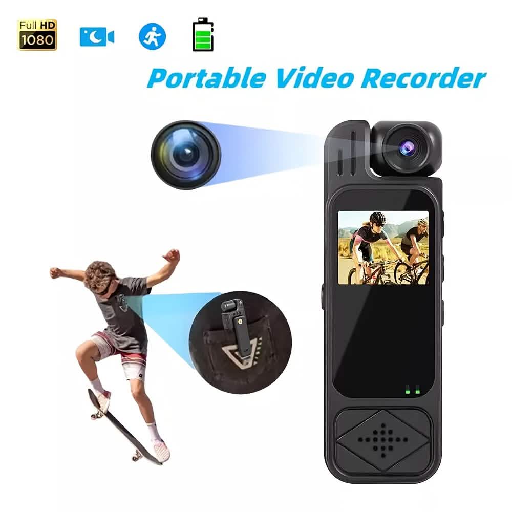 Premium Portable Body Camera Recorder – HD, SD Card Compatible