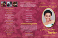Custom Trifold Funeral Program (PDF File Design Only- No Printing)