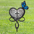 Personalized Memorial Metal Sign - Memorial Gift Idea For Family Member - Your Wings Were Ready But My Heart Was Not