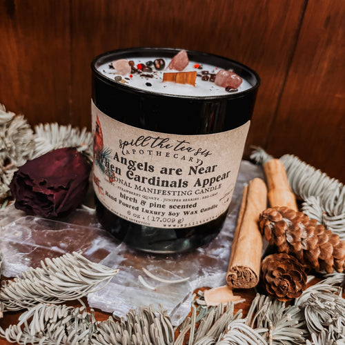 Angels Are Near When Cardinals Appear Candle | Memorial & Intention Candle