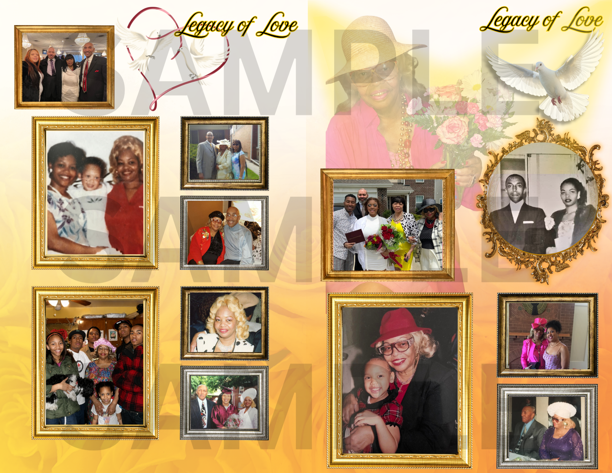Standard 8 Page Funeral Program