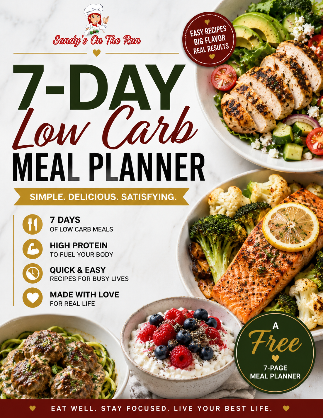 Free 7-Day Low-Carb Meal Planner