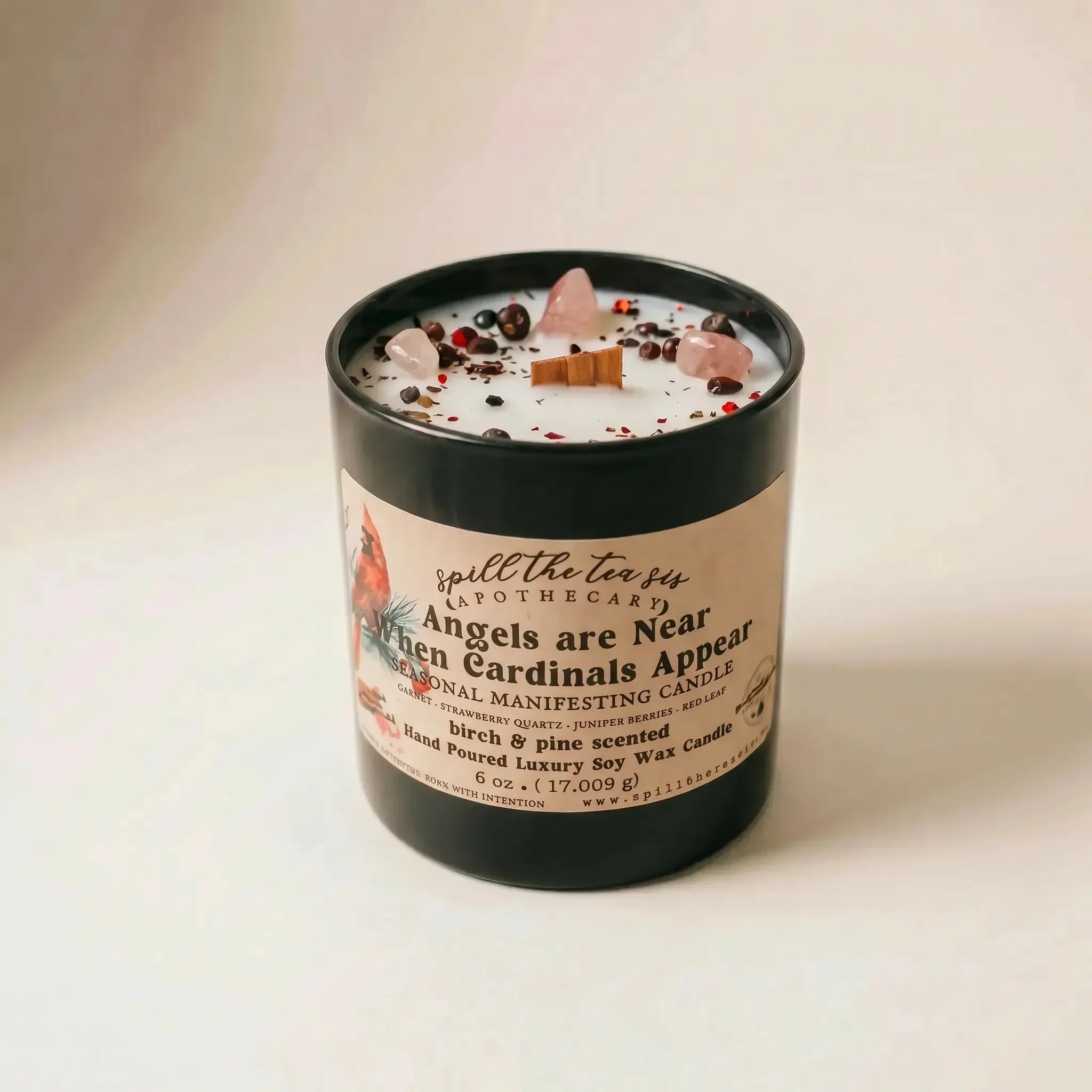 Angels Are Near When Cardinals Appear Candle | Memorial & Intention Candle