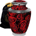 Crimson Rose Extra Large Urn or Companion Urn – Extra Large Urns for Human Ashes | XL Urn & XXL Urn
