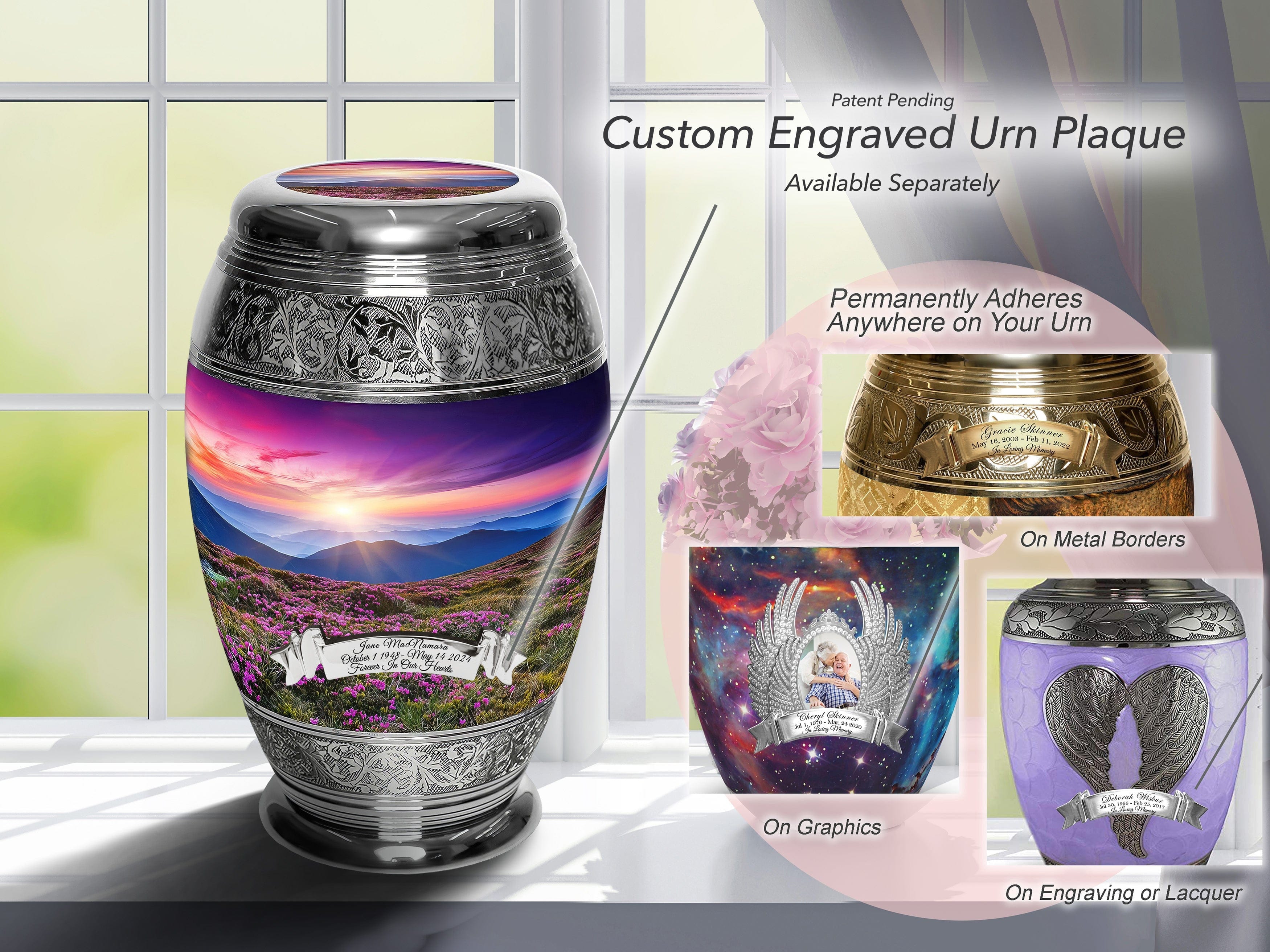 Heaven on Earth Cremation Urns for Human Ashes - Large Adult Funeral Urn