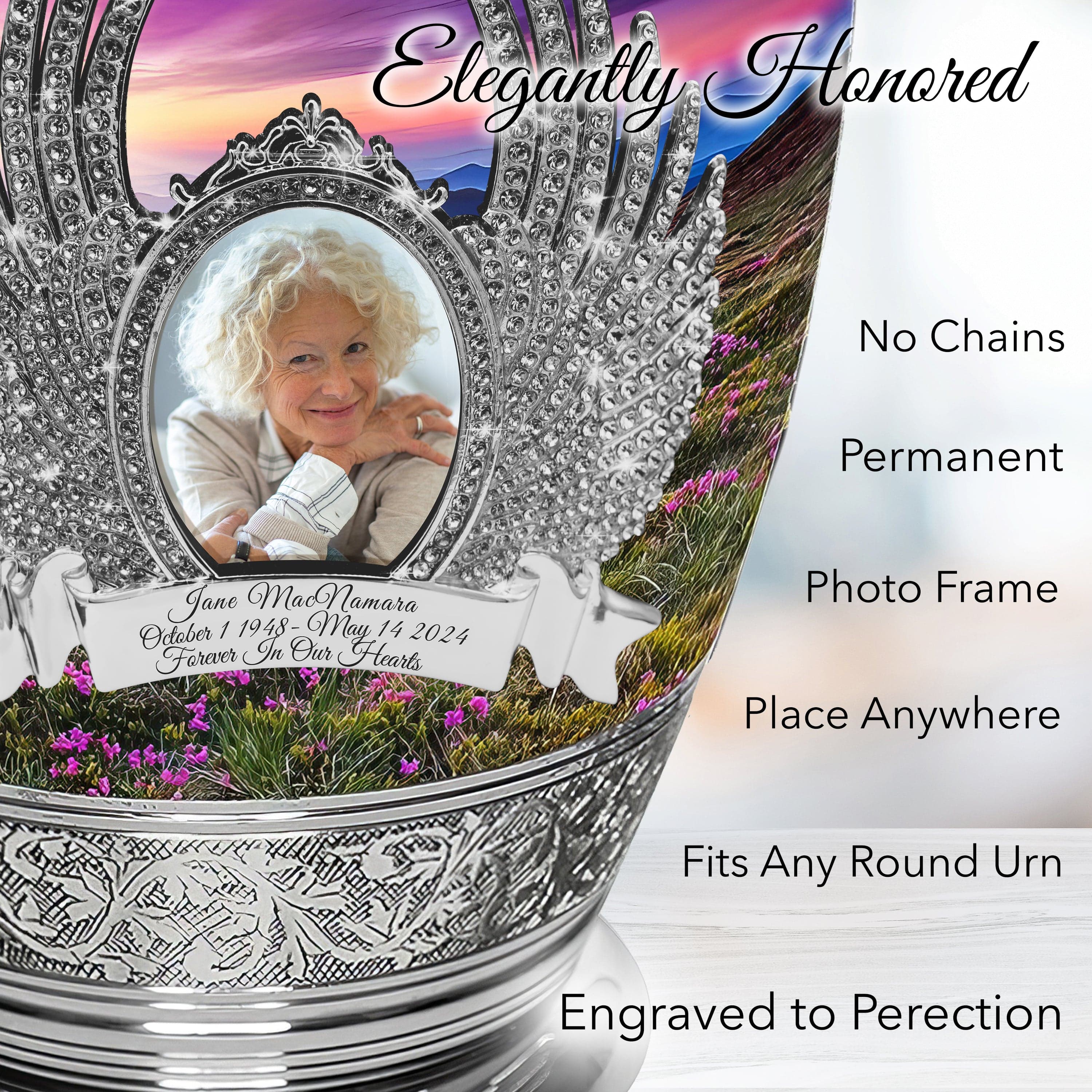 Heaven on Earth Cremation Urns for Human Ashes - Large Adult Funeral Urn