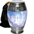 Heavenly Cross Cremation Urns for Human Ashes - Large Adult Funeral Urn